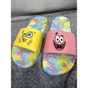 SpongeBob SquarePants Patrick Star Slide Sandals Womens Size 9 Mismatched